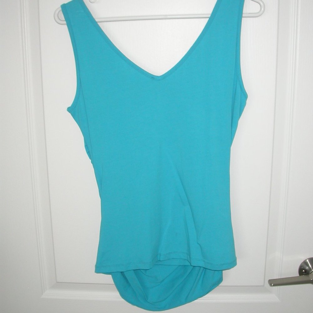 Turquoise Bodycon Tank Top - Picture 7 of 7
